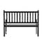 Flash Furniture Adele Patio Acacia Wood Bench, 2-Person Slatted Seat Loveseat for Park, Garden, Yard, Porch, Black LTS-0525-BK-GG - alternate 2